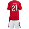 Maglia ufficiale Manchester United Antony 21 Casa 2023-24 per Bambino